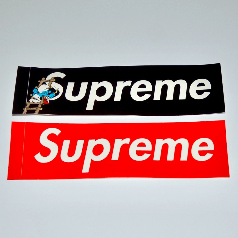Supreme box logo stickers rare
